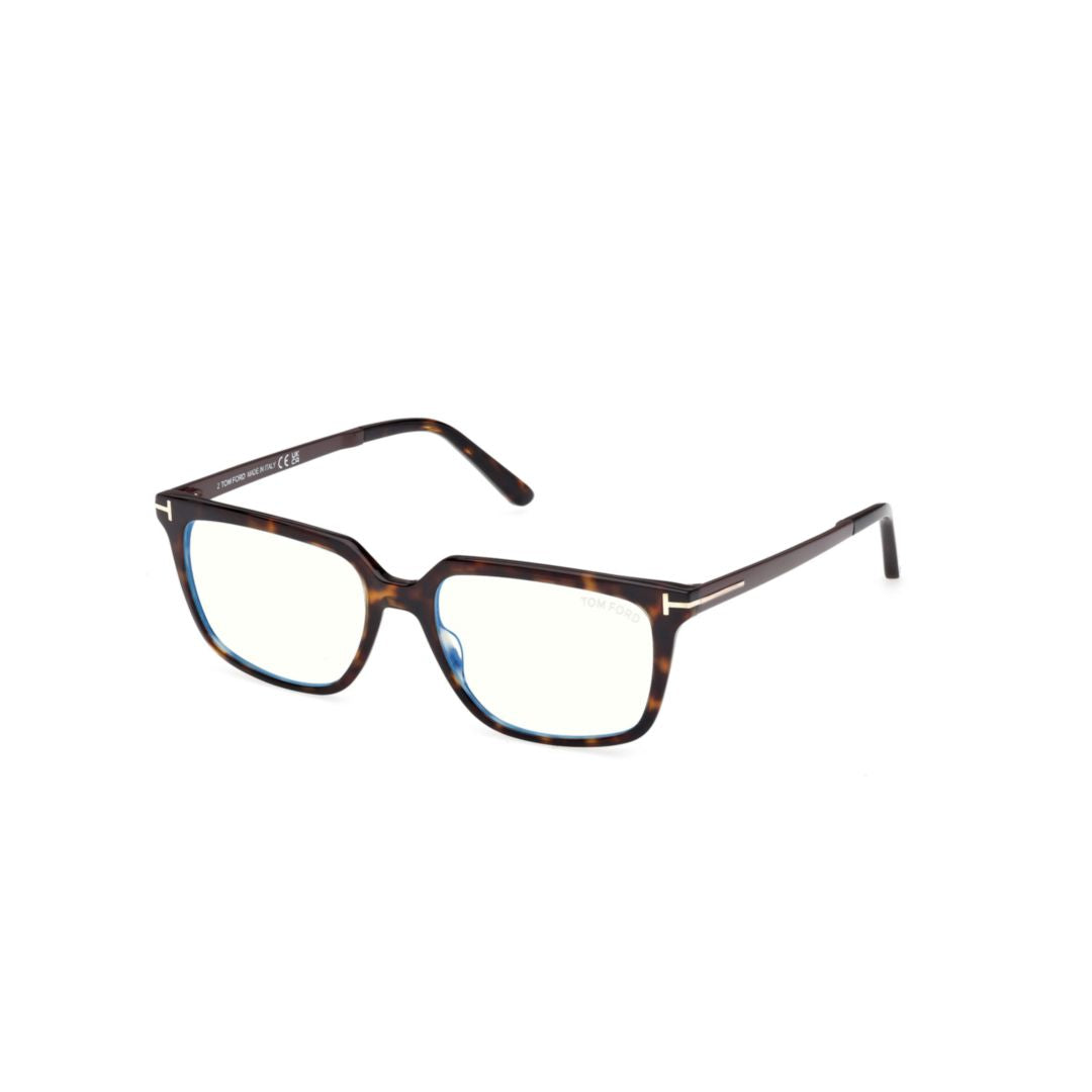 Ft6039-B Rectangular Tortoiseshell Acetate Sunglasses