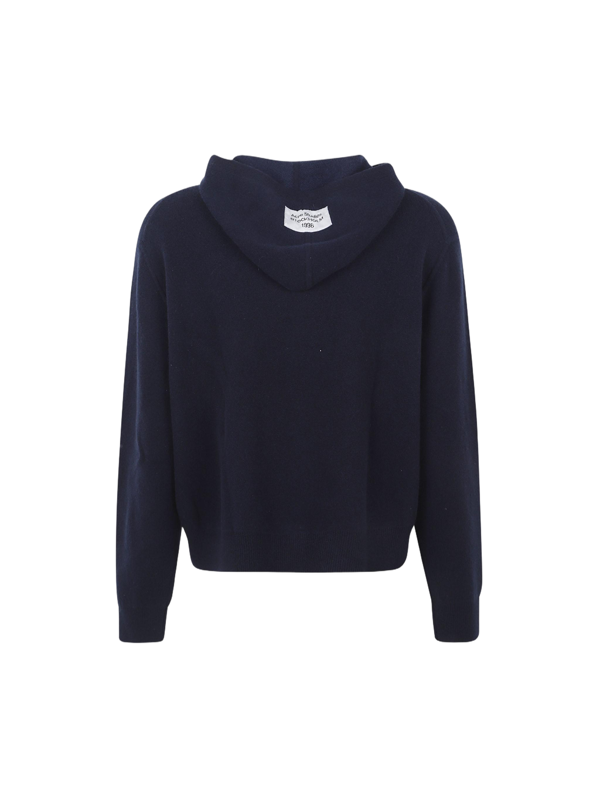 Relaxed Fit Knit Sweater with Hood