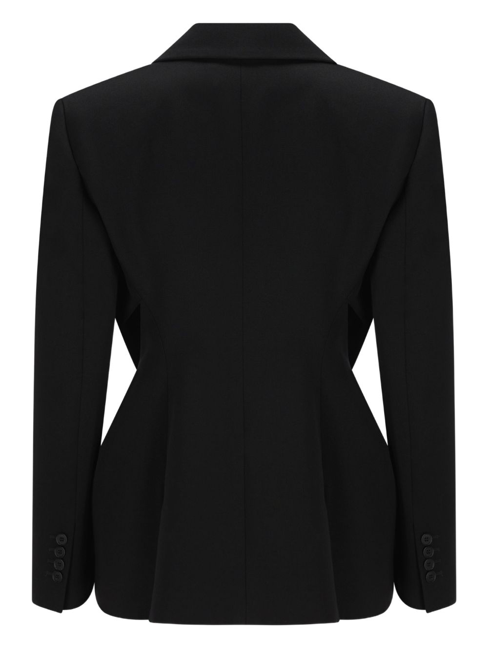 Double-Breasted Slashed Jacket In Wool