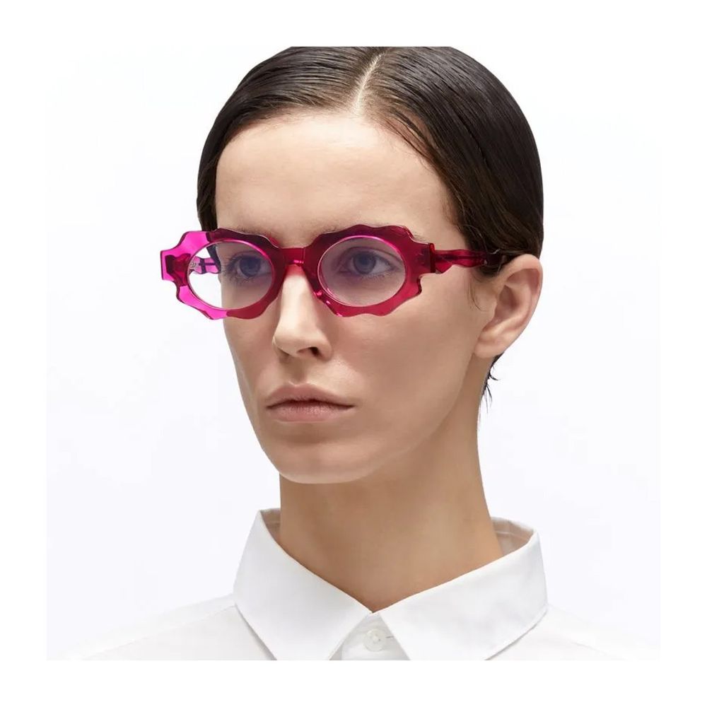 Mask G7 Transparent Fuchsia Acetate Kuboraum Mask G7 Eyewear
