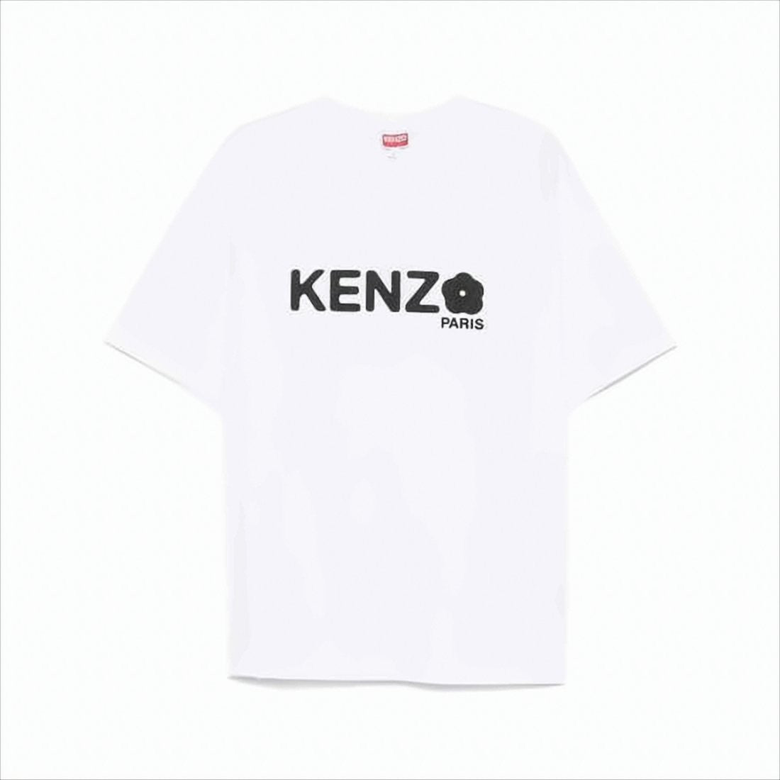 Minimalist White T-Shirt with Bold Black Logo