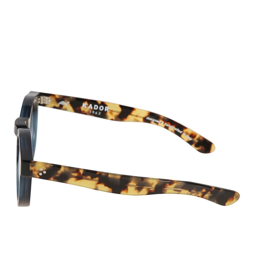 Mondo Translucent Round Sunglasses with Tortoiseshell Accents