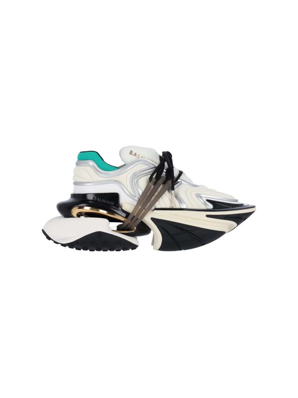 Chunky Platform Sneakers With Textured Rubber Sole