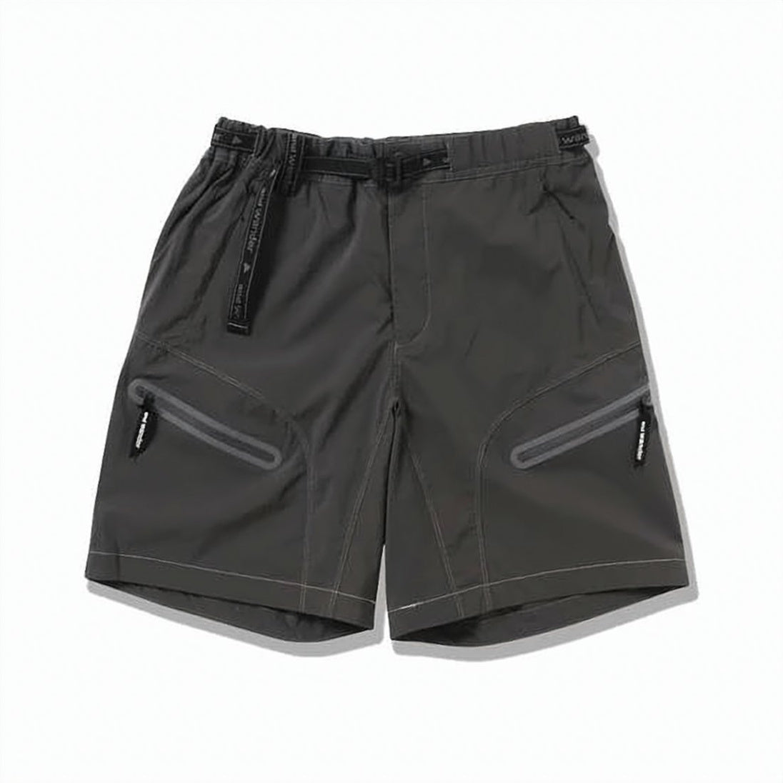 Functional Grey Shorts with Reflective Detailing
