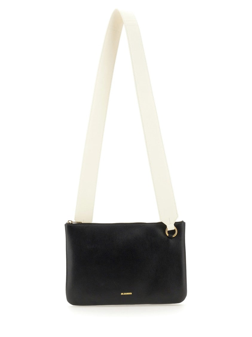 Black Lg Sheepskin Link Shoulder Bag