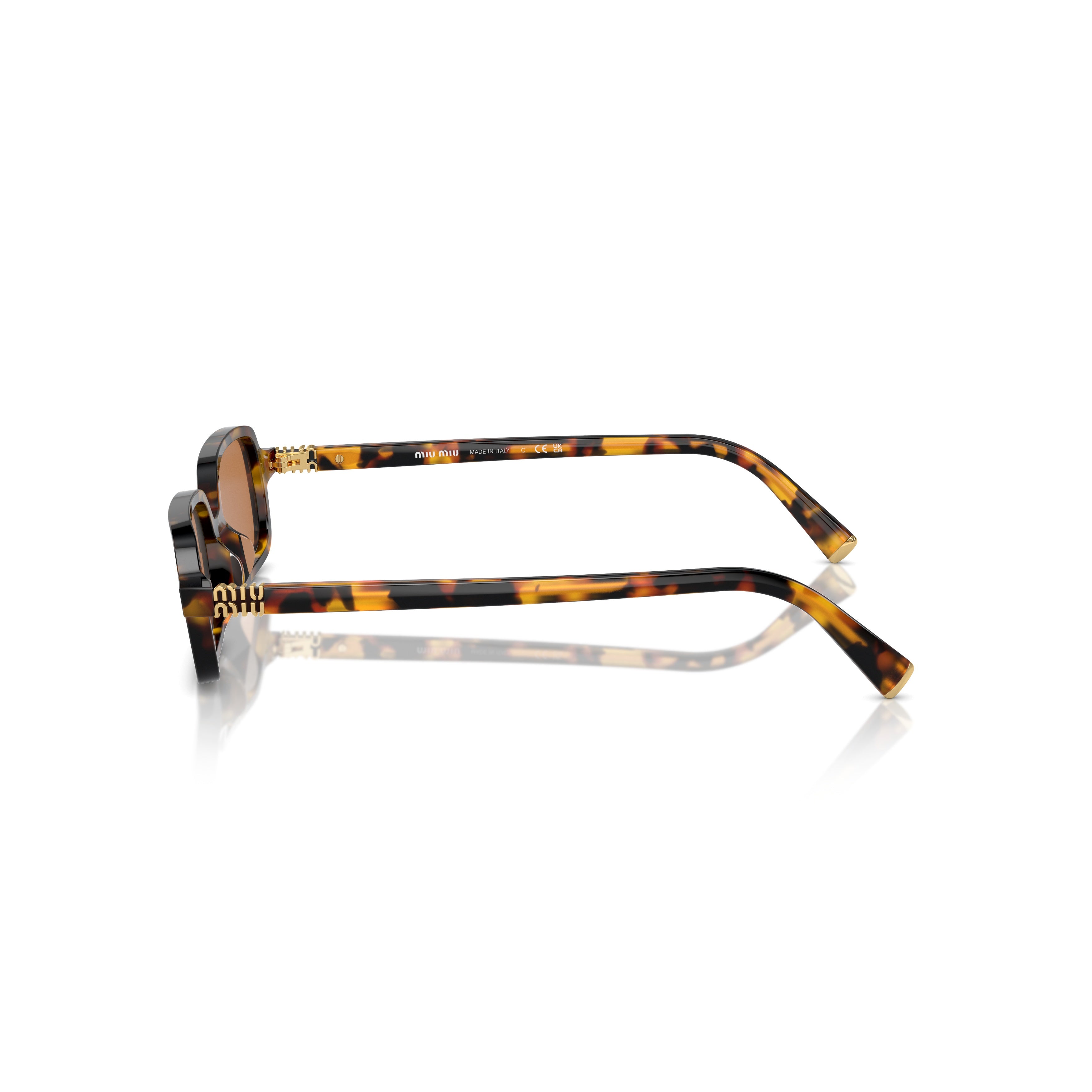 0mu 11zs Rectangular Tortoiseshell Acetate Sunglasses