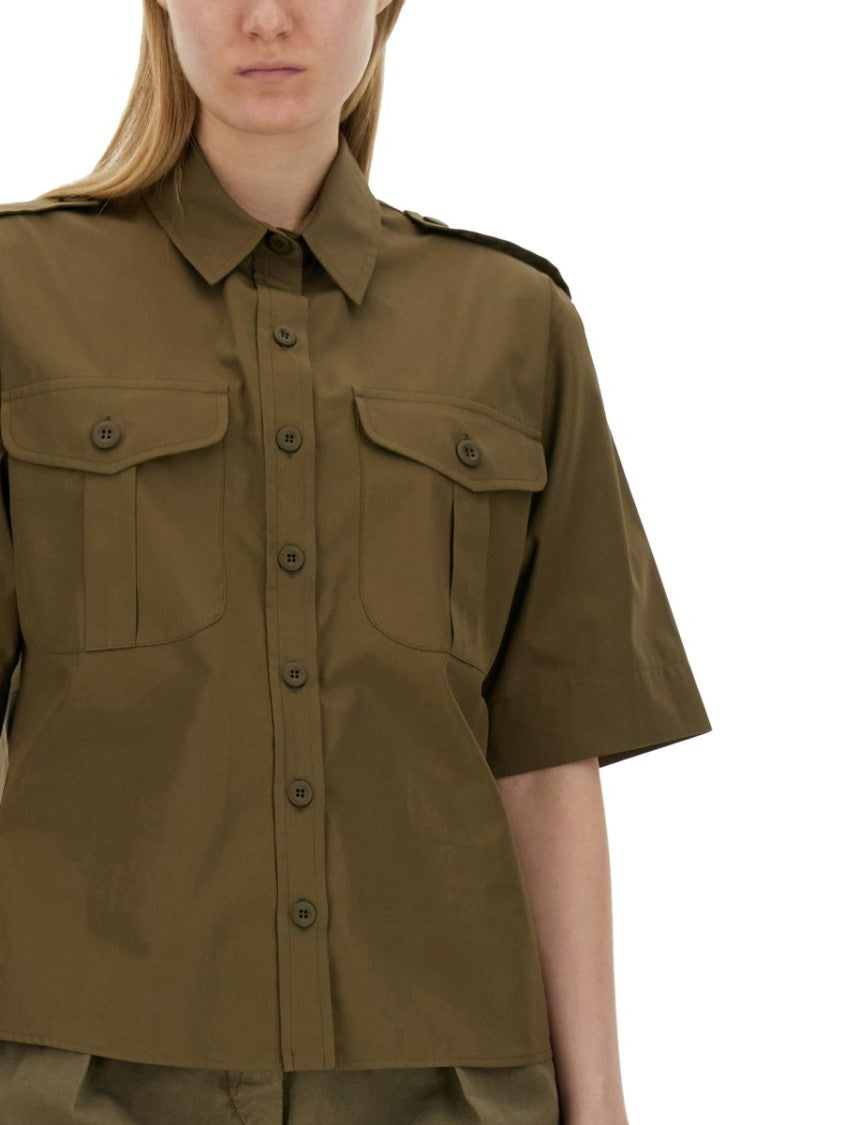 Short-Sleeved Cotton Shirt