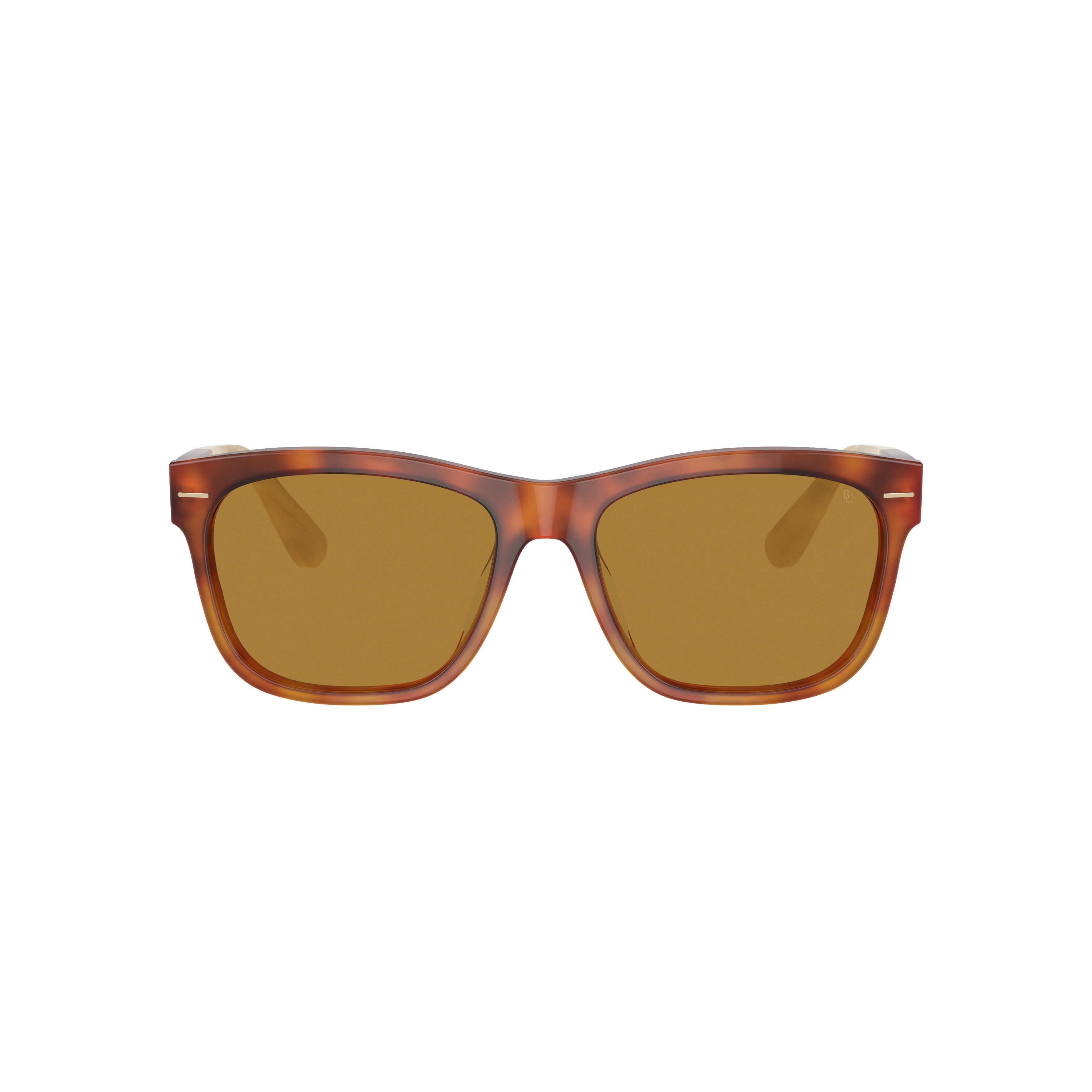 0bc4003s Rectangular Tortoiseshell Sunglasses with Brown Tinted Lenses