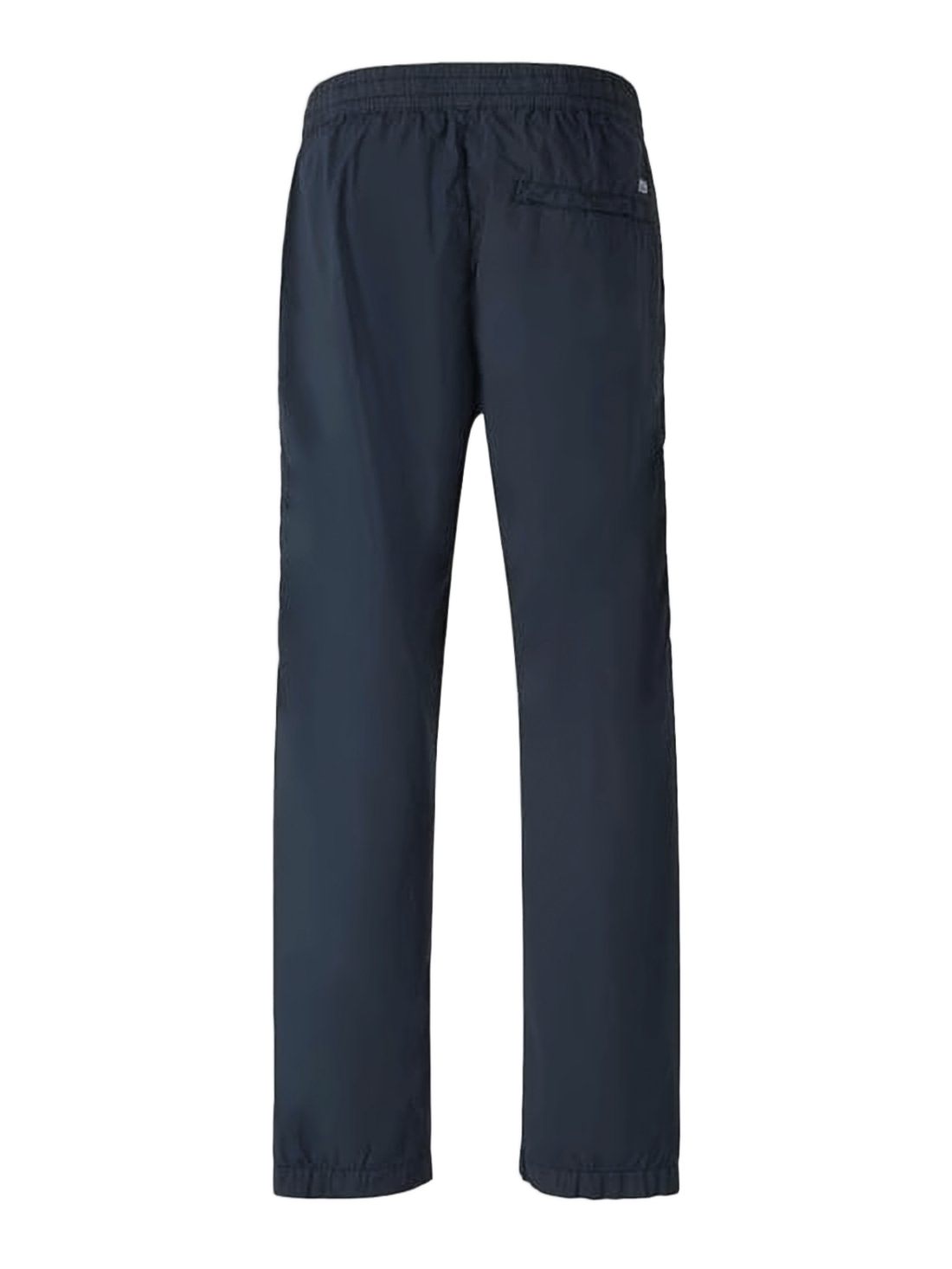 Structured Blue Straight Pants with Cargo Pockets