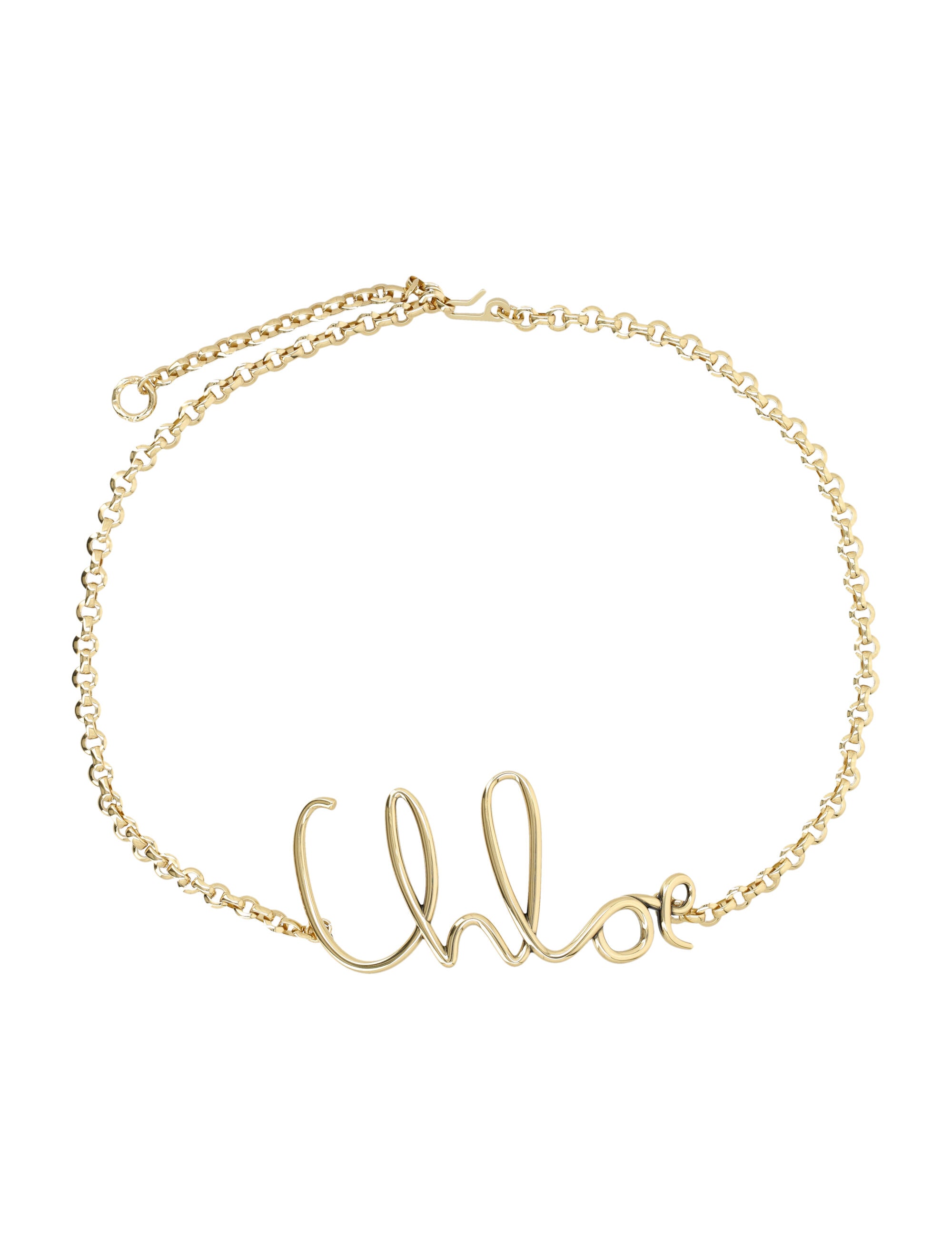 Iconic Small Chain Belt In Gold