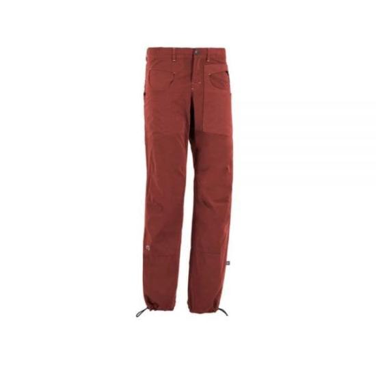 Straight-Fit Pants With Mid-Rise Waist And Adjustable Hems