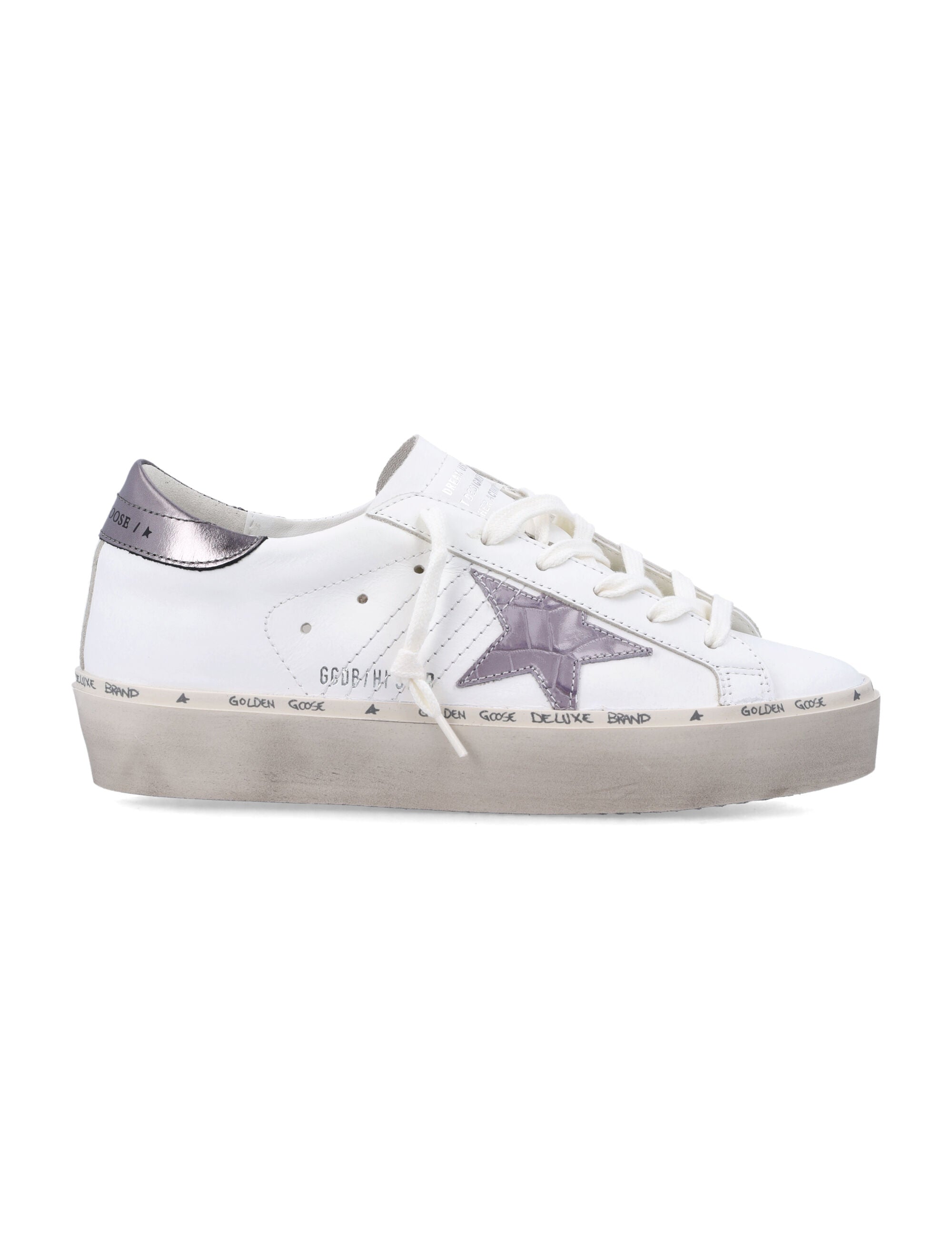 Hi Star Sneakers with Metallic Croco-effect
