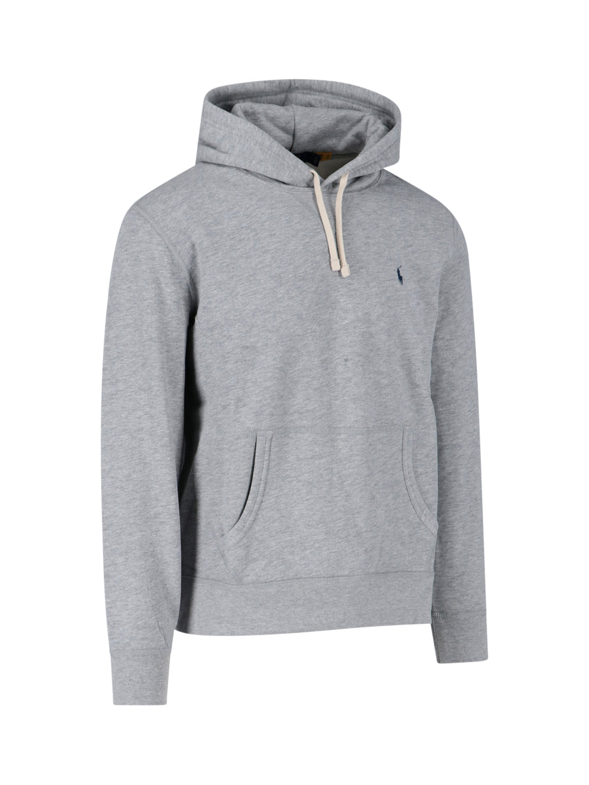 Hoodie, In Grey Cotton Blend