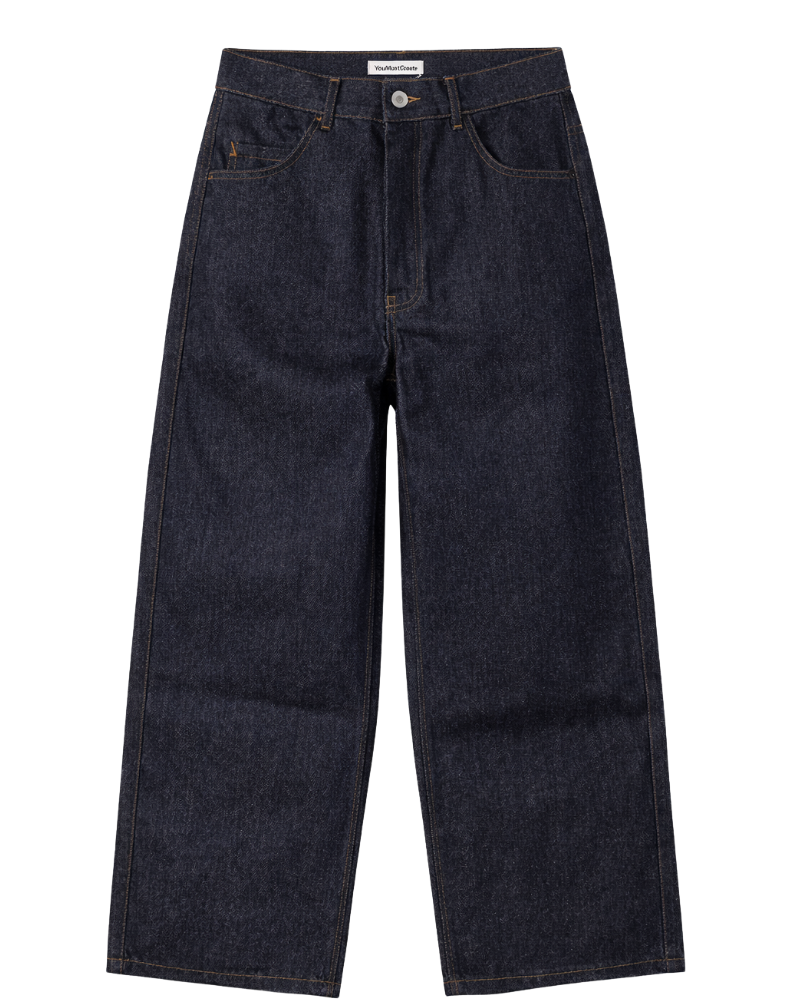 Palazzo Wide-Leg Denim Jeans