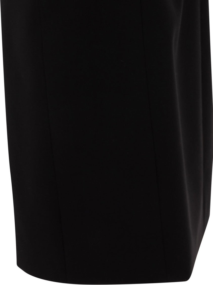 Wool Dress With Minimalist Silhouette And Refined Texture