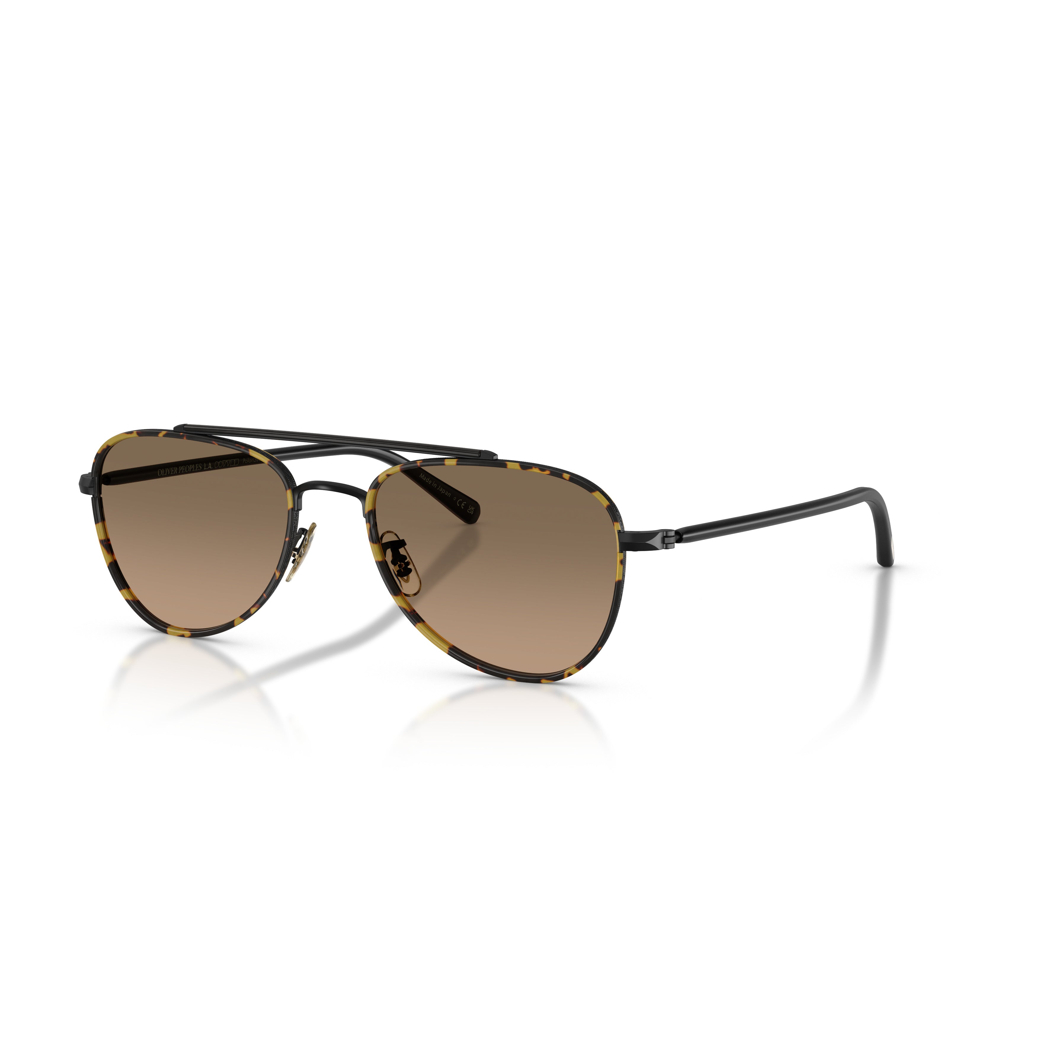 0ov1372st Aviator Sunglasses with Gradient Lenses and Titanium Frame