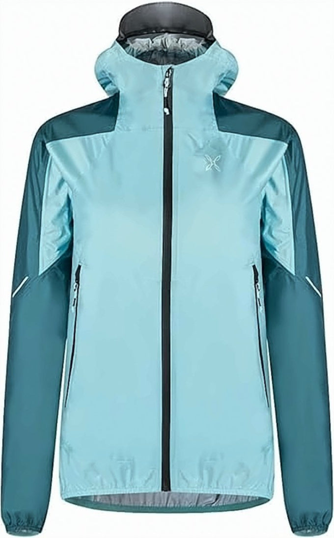 Two-Tone Women's Jacket with Bold Logo Detail