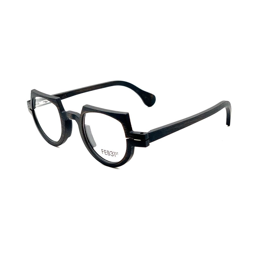 Lewis Marrone Geometric Dark Wood Sunglasses