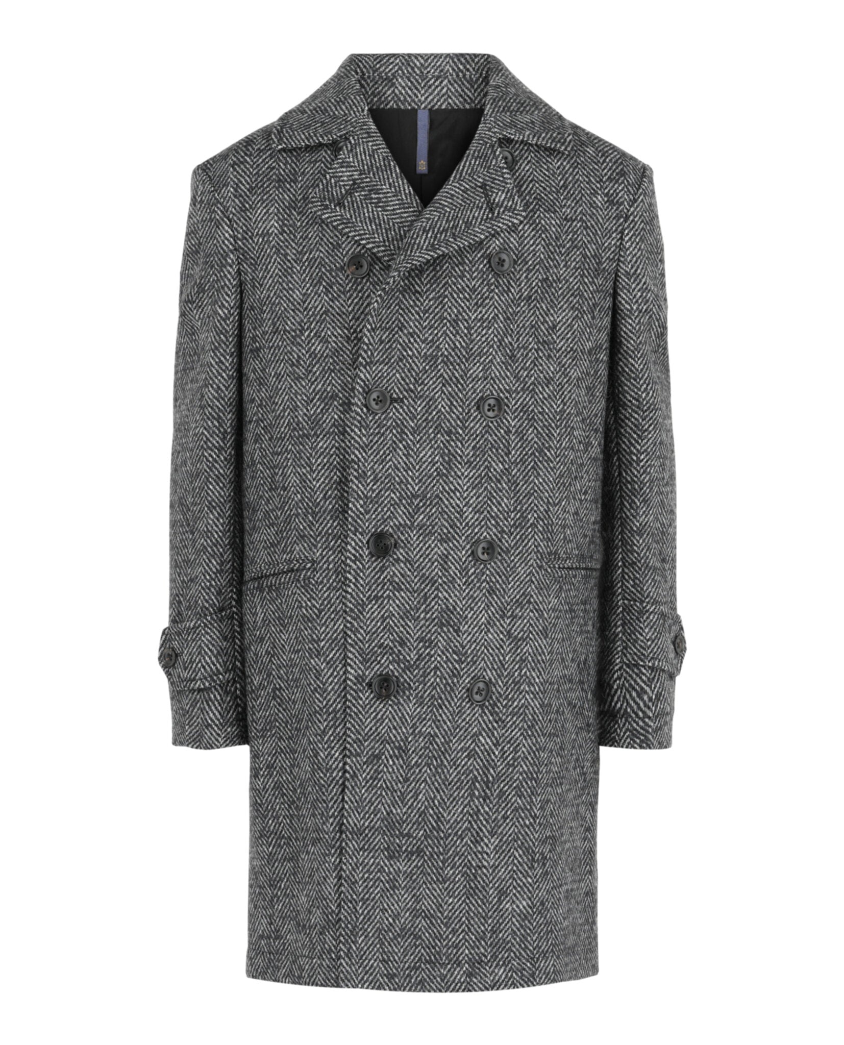 Monterdoro Herringbone Double-Breasted Coat