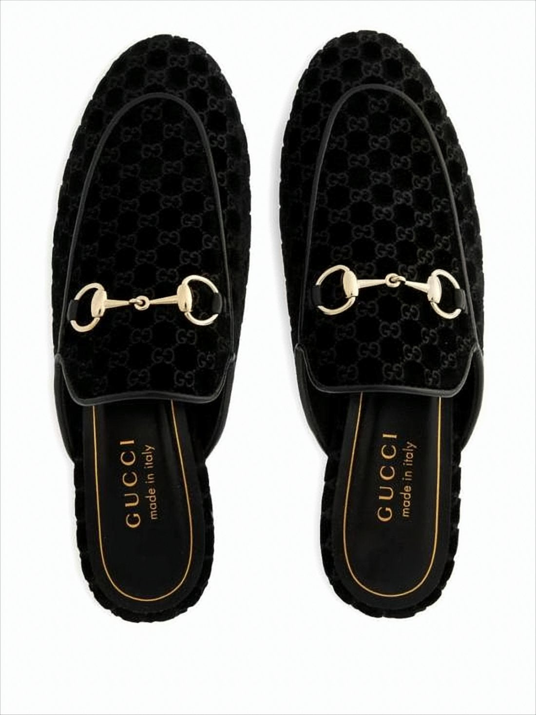 Velvet Slip-On Loafers with Polished Horsebit Detail