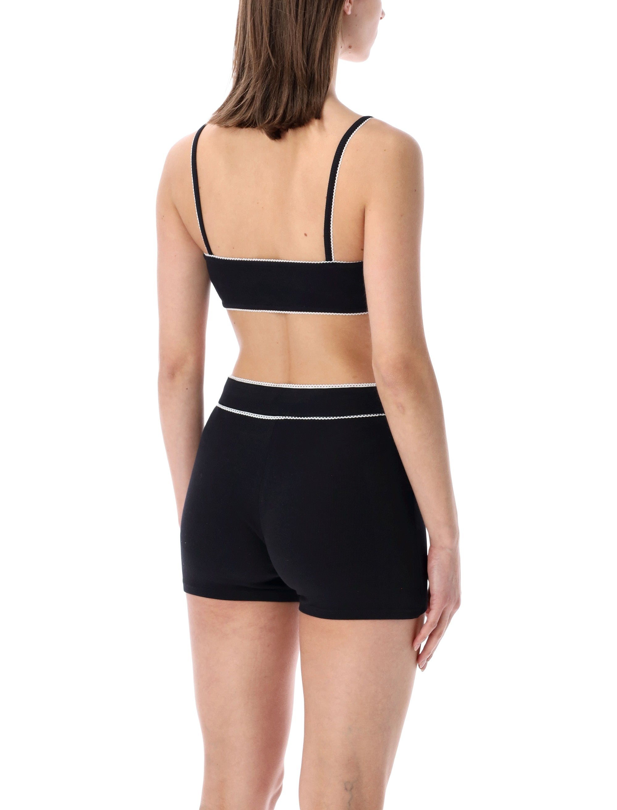 Ribbed Fine Strap Bra