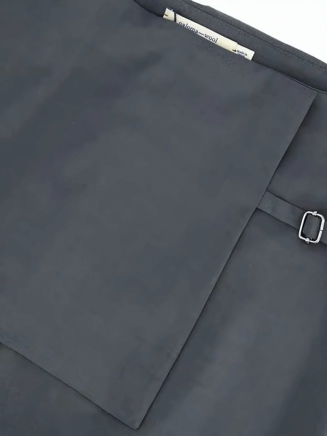Wide-Leg Suit Pants with Unique Overlay