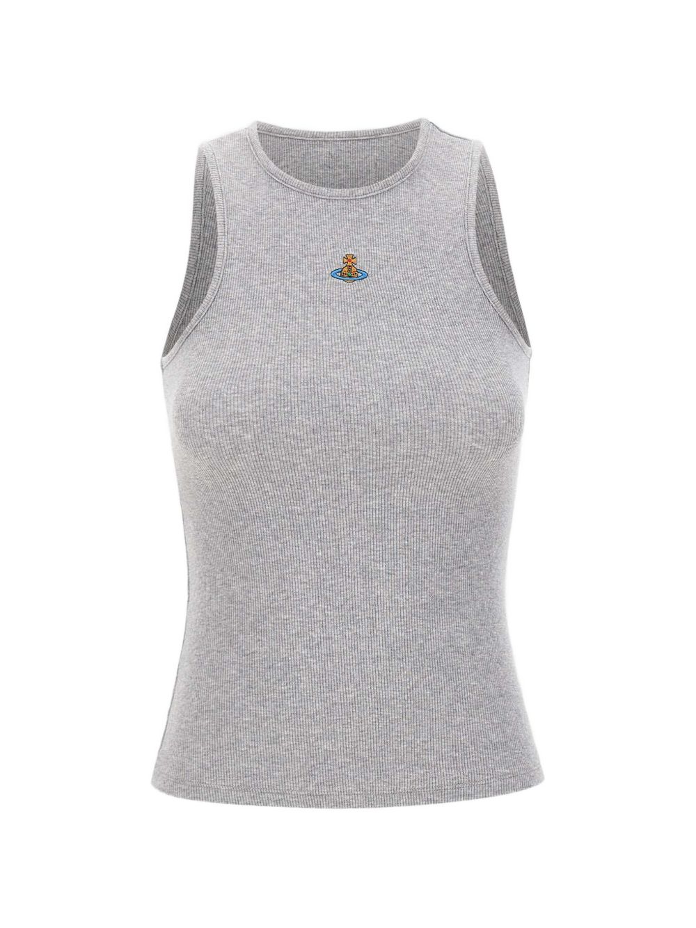 Grey Orb Logo Sleeveless Top