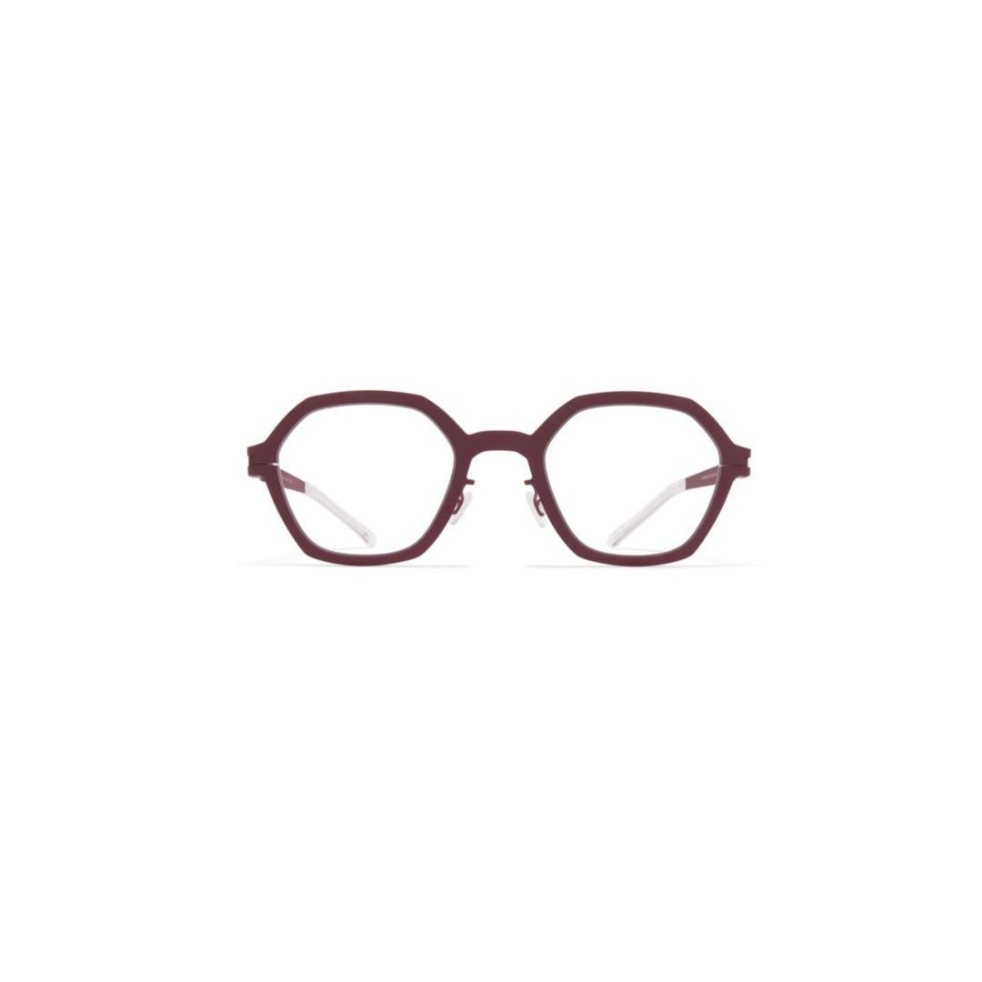 Rosemary Geometric Deep Burgundy Eyeglasses