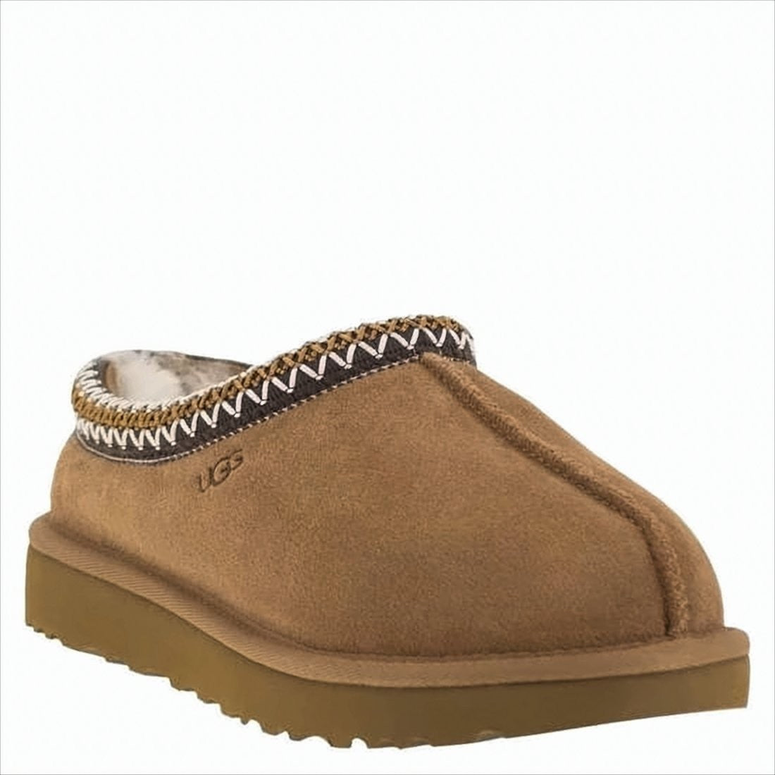 Suede Slip-On Mules with Textured EVA Sole