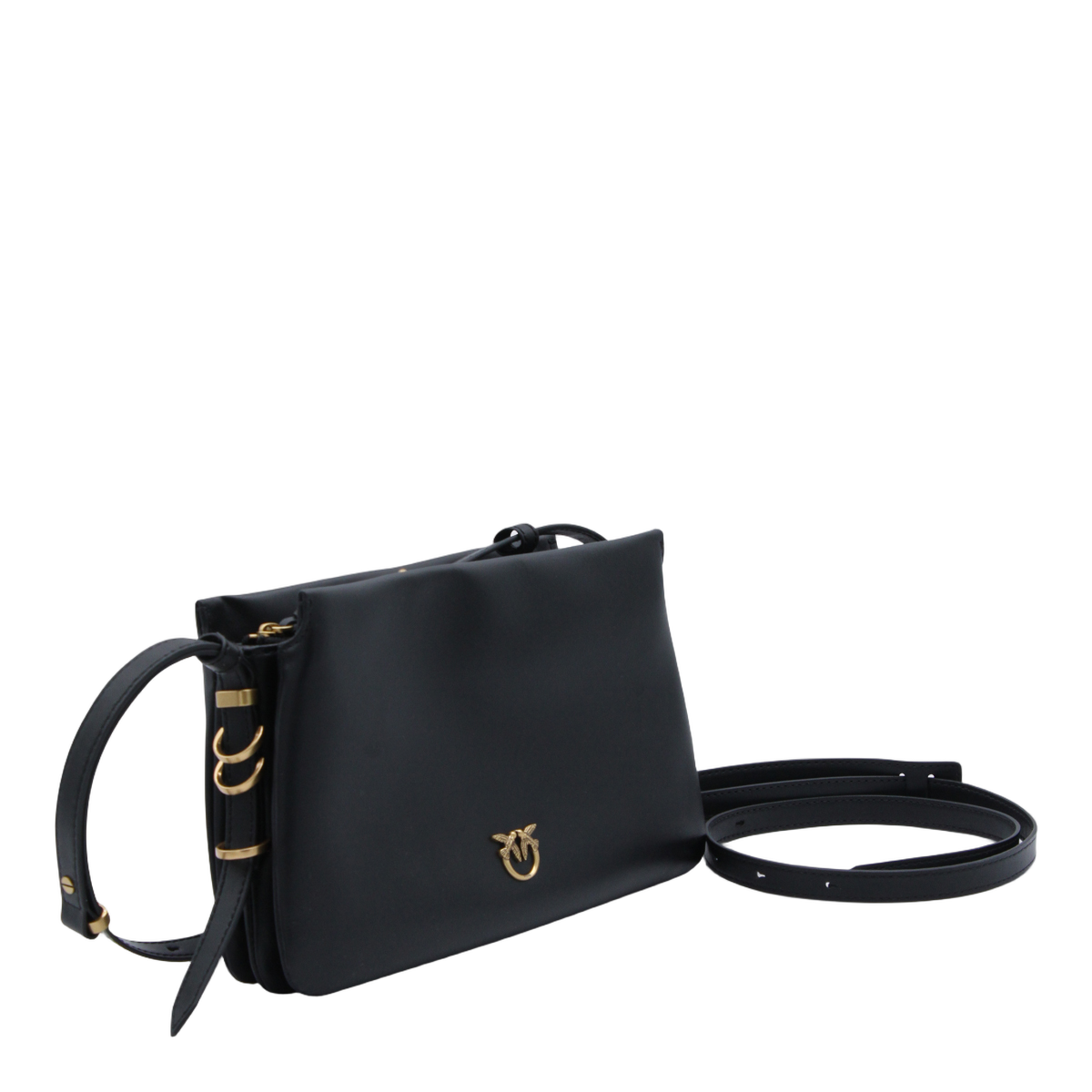 Structured Rectangular Black Bag