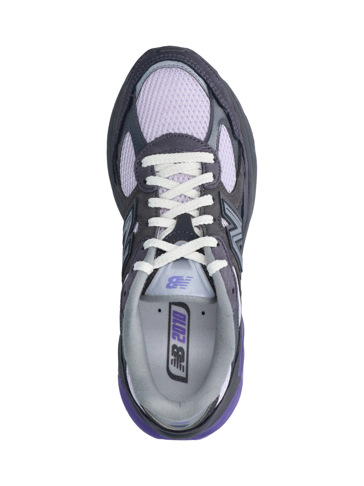 Grey 2010 Suede Contrast Detail Sneakers