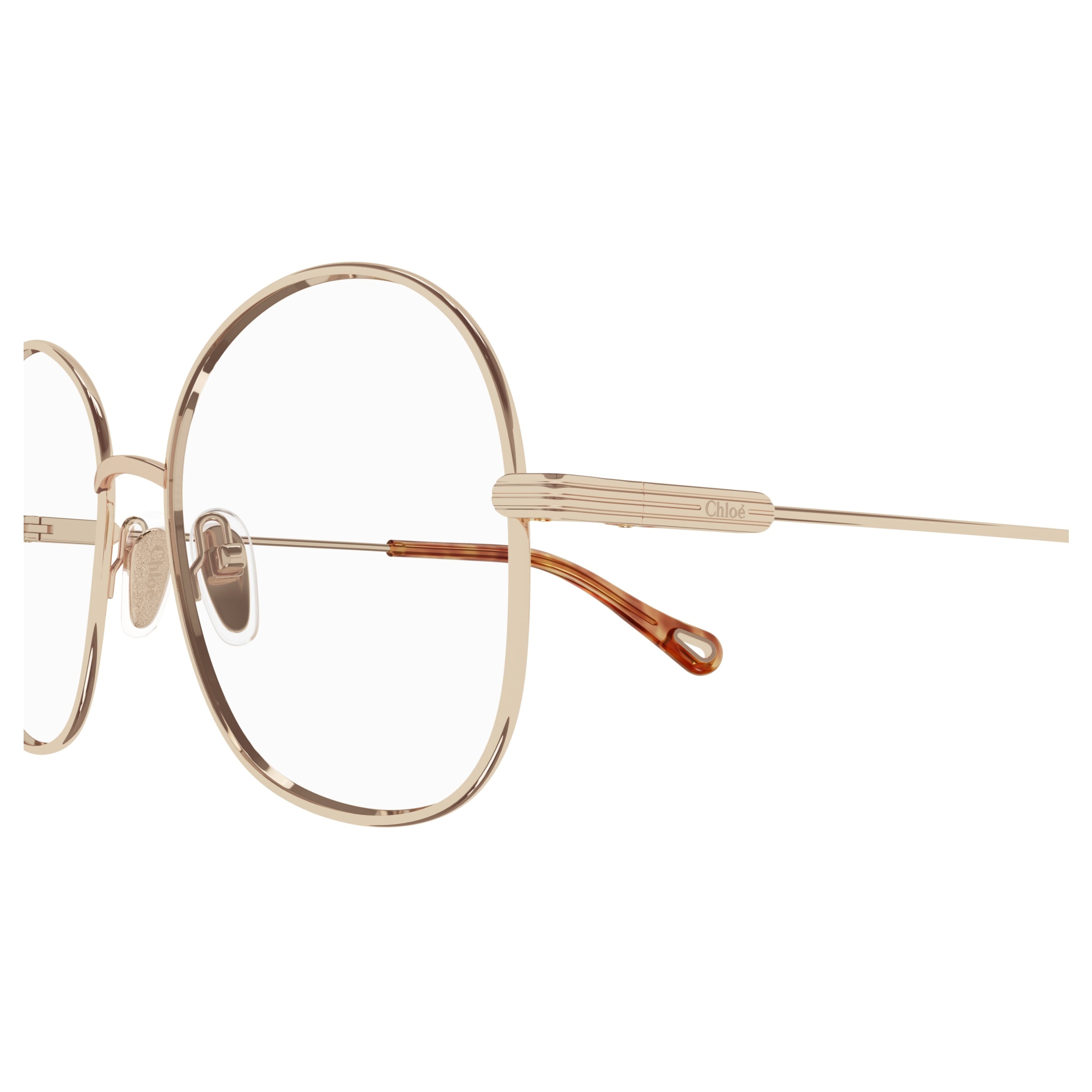 Ch0138o Gold-Finished Metal Frame Eyeglasses