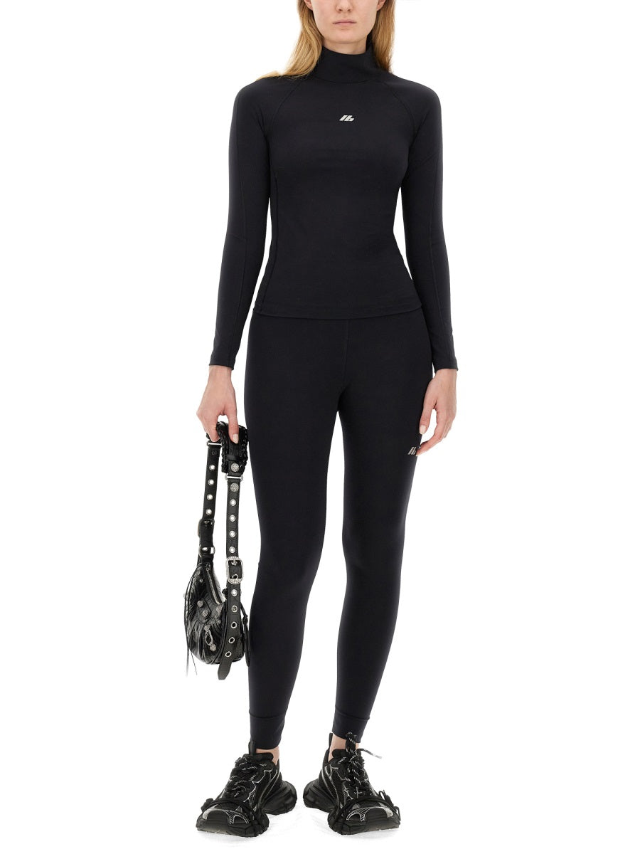 Form-Fitting Top with Balenciaga Logo