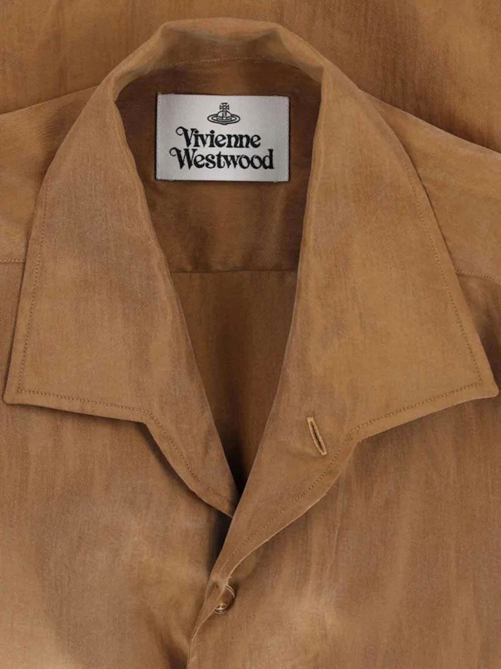 Caramel Brown Relaxed Collar Shirt