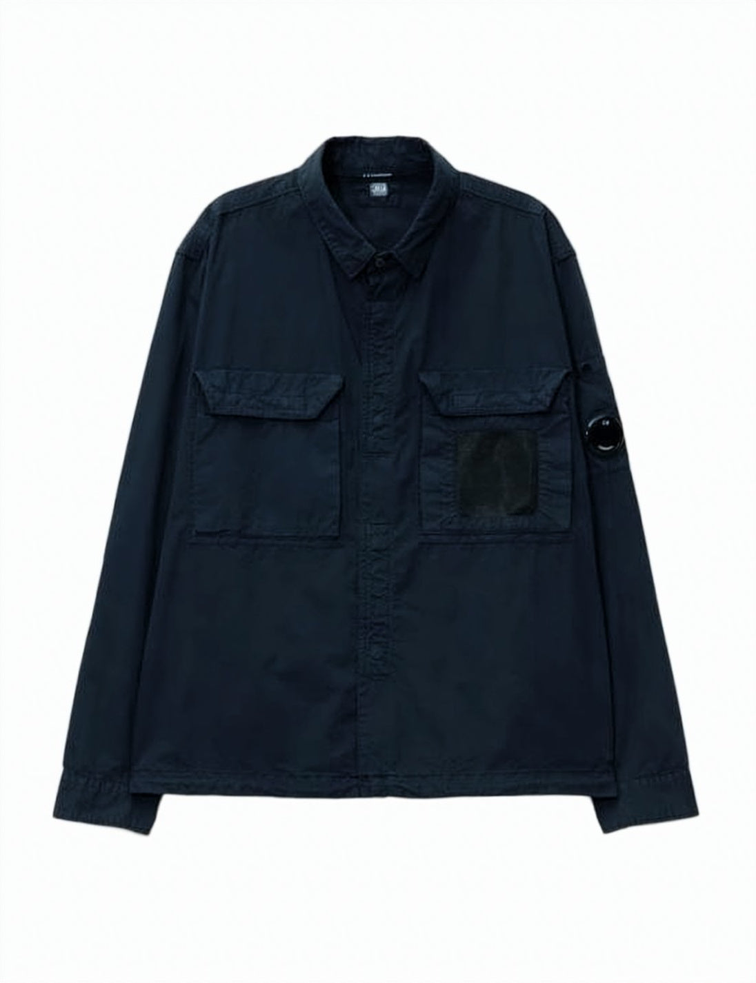 Structured Long-Sleeve Shirt with Utility Pockets