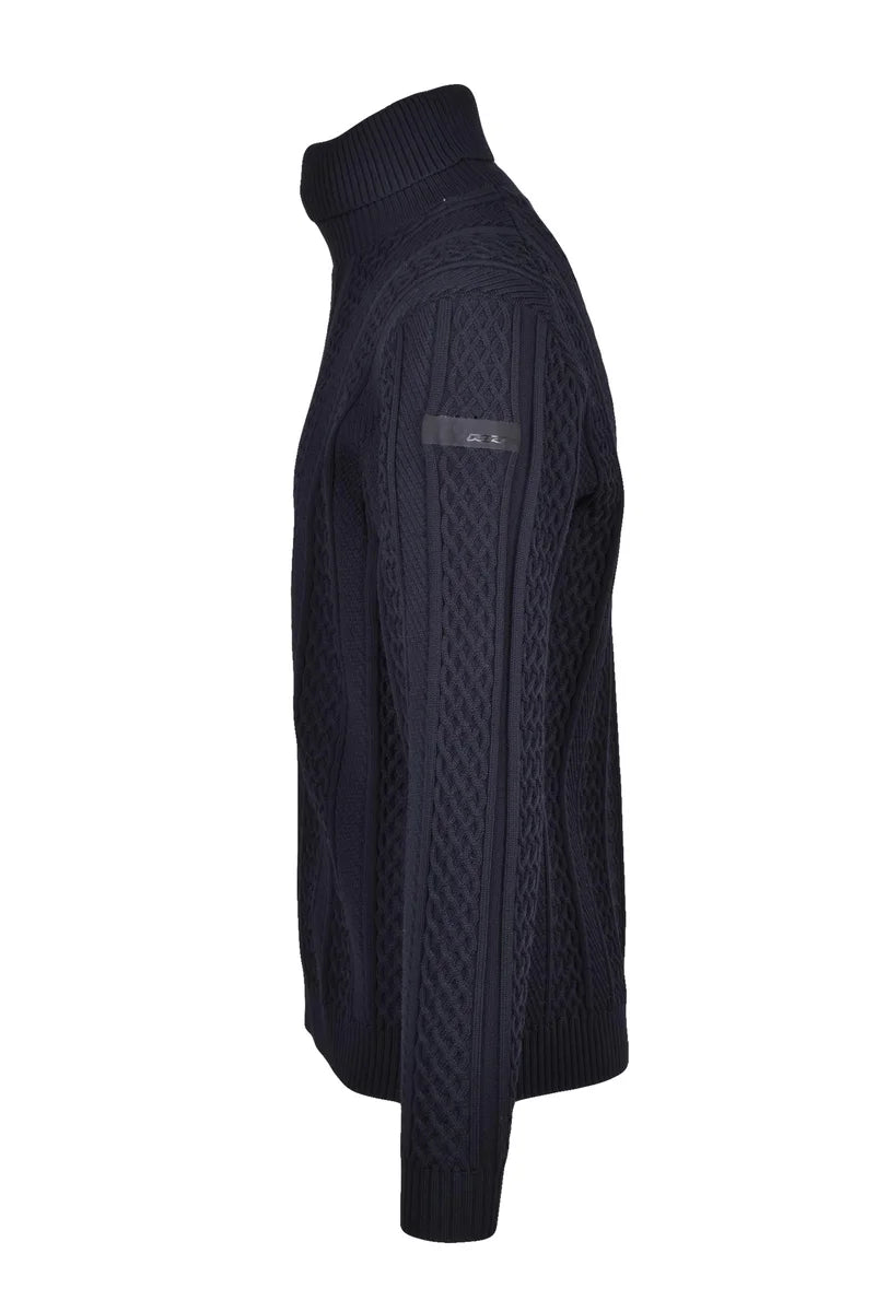 Slim Fit Turtleneck - Blue