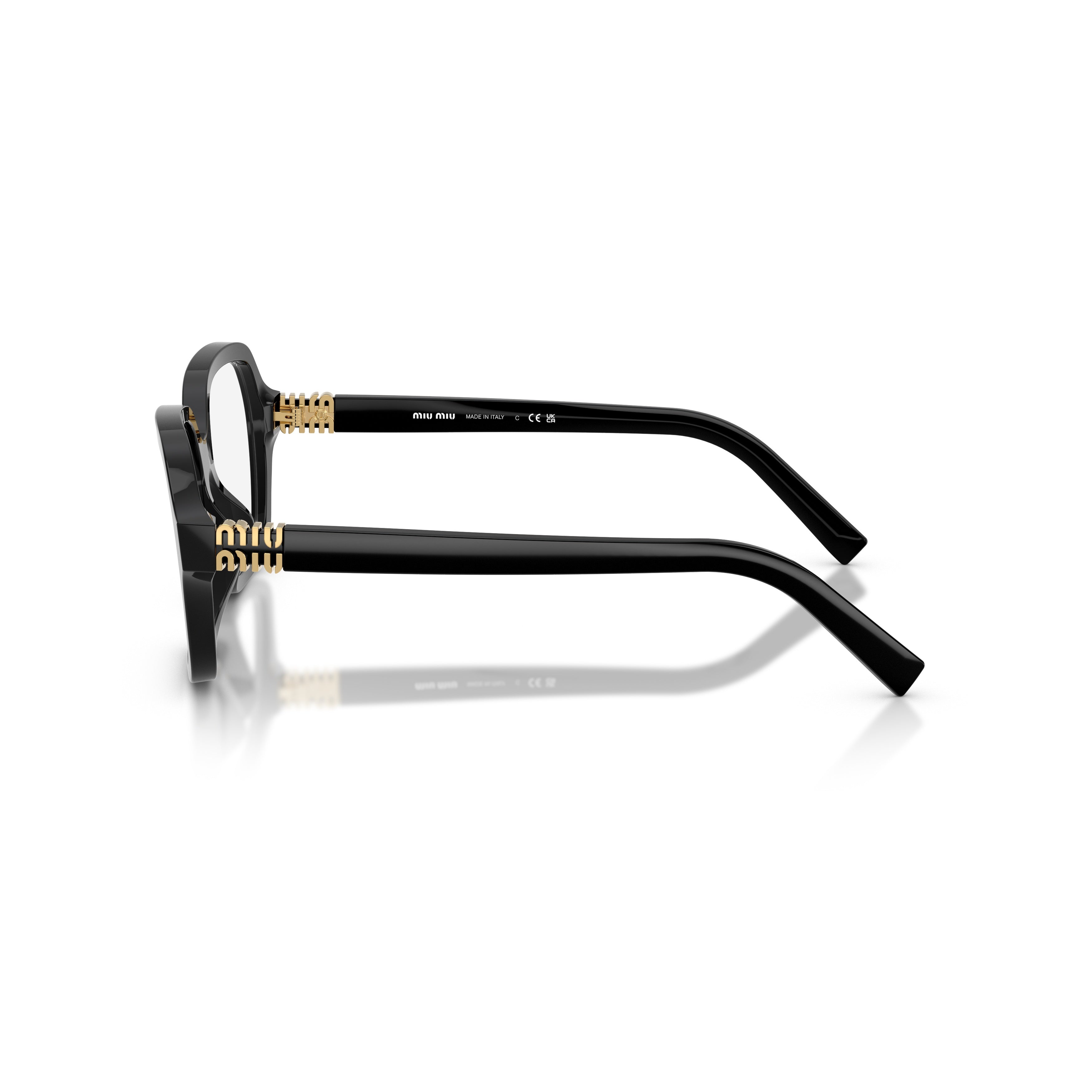 0mu 03yv Oversized Square Frame Black Acetate Sunglasses