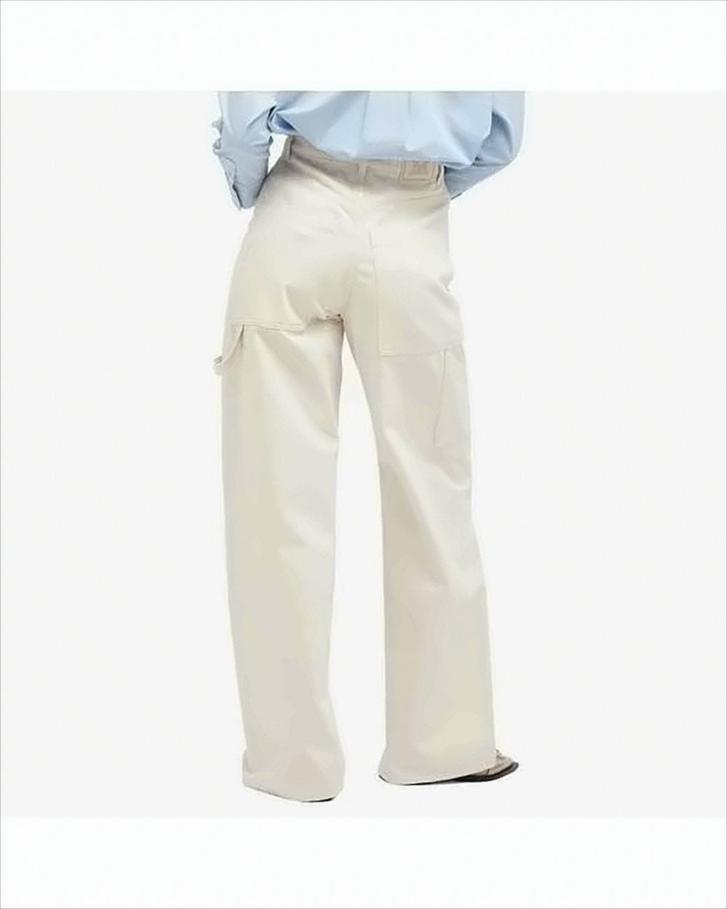Tailored Straight-Leg Pants with High Waist