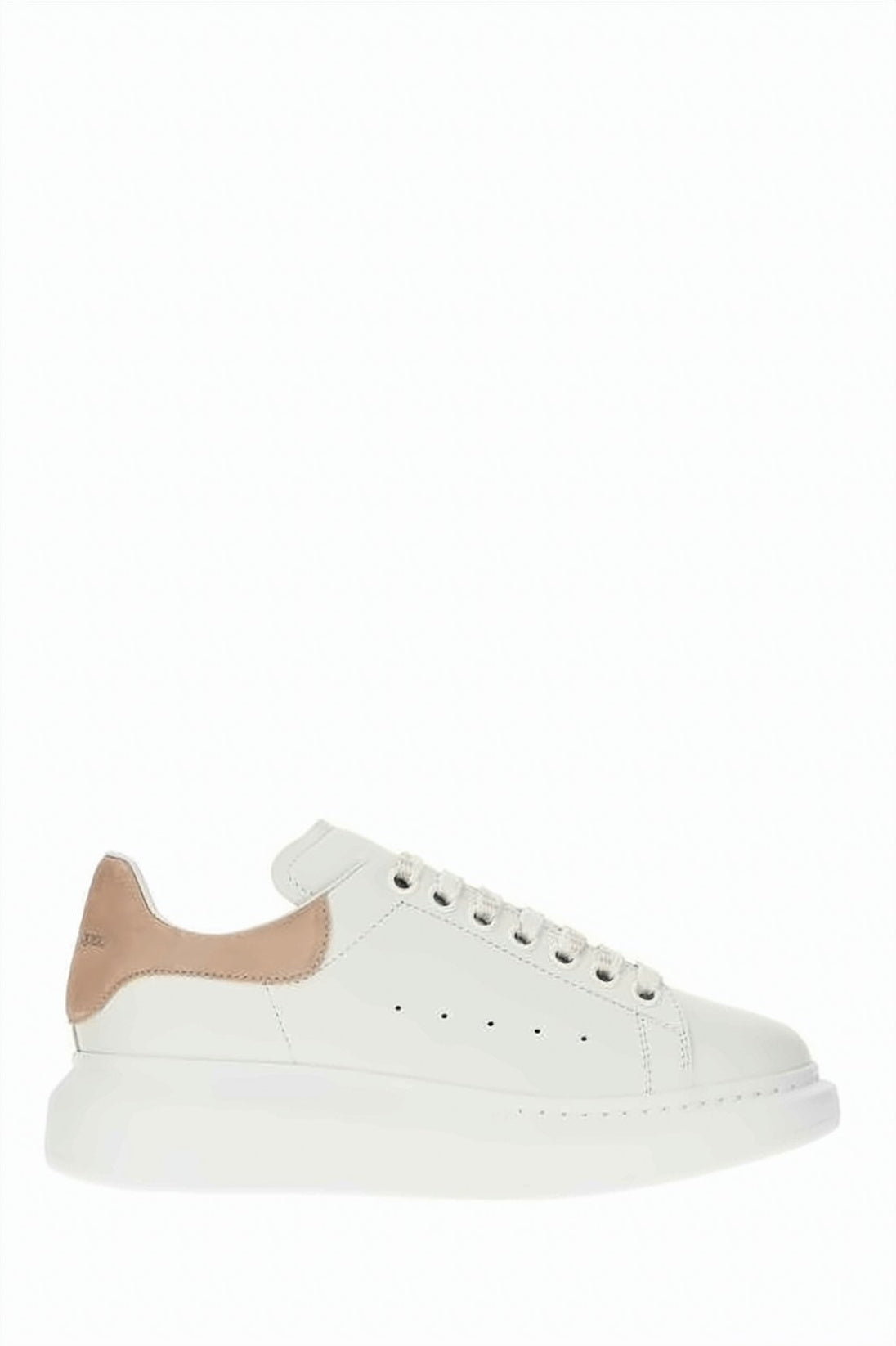 Oversized Sneakers with Smooth Calf Leather Upper