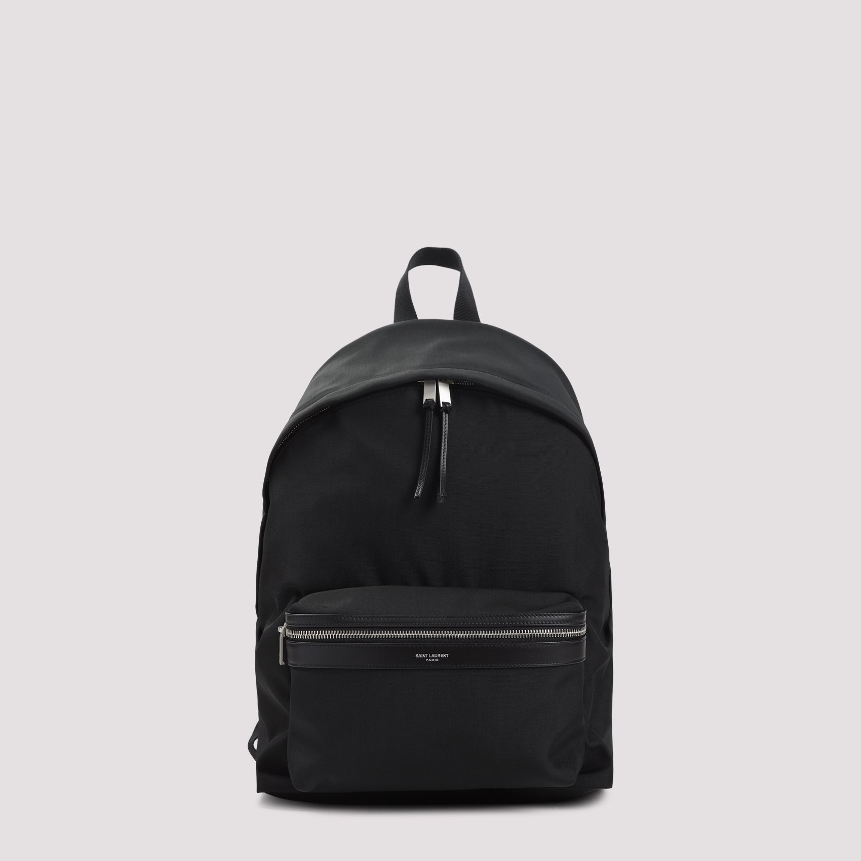Canvas City Backpack with Leather Accents