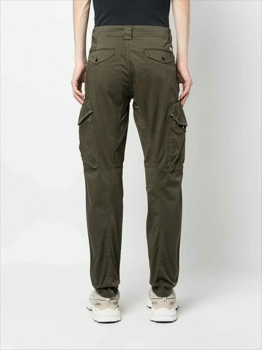 Utilitarian Straight Pants with Cargo Pockets