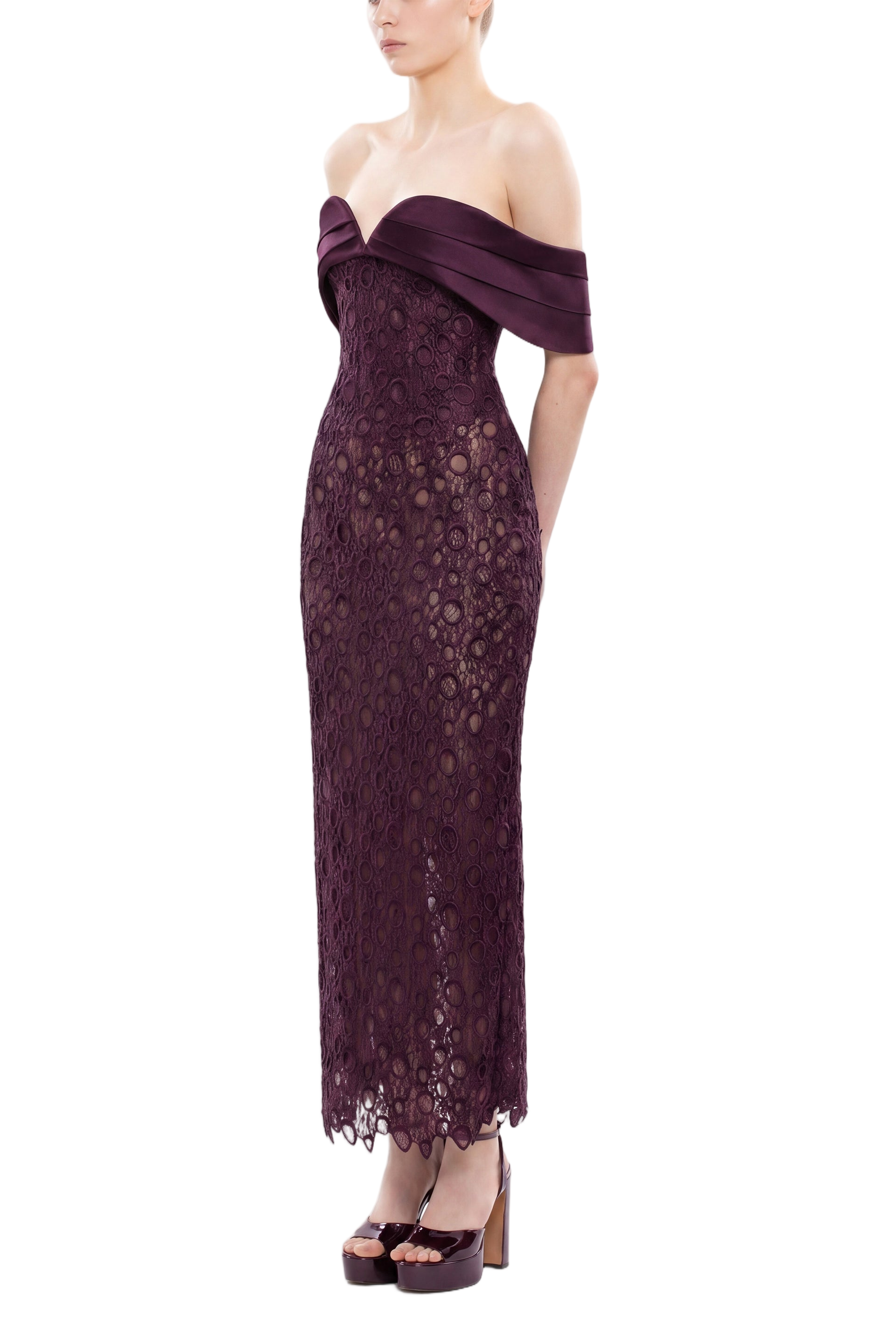 Midi Guipure Dress