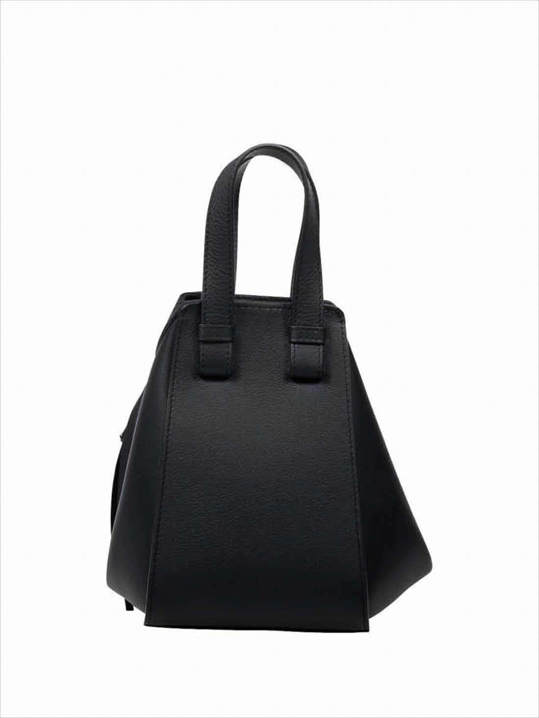 Structured Black Calf Leather Loewe Shoulder Bag