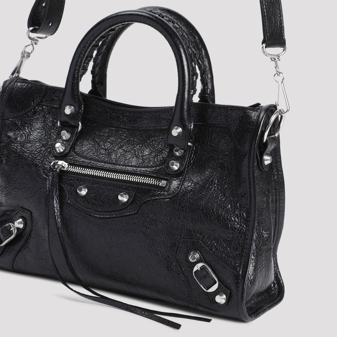 Black Calf Leather Le City Bag