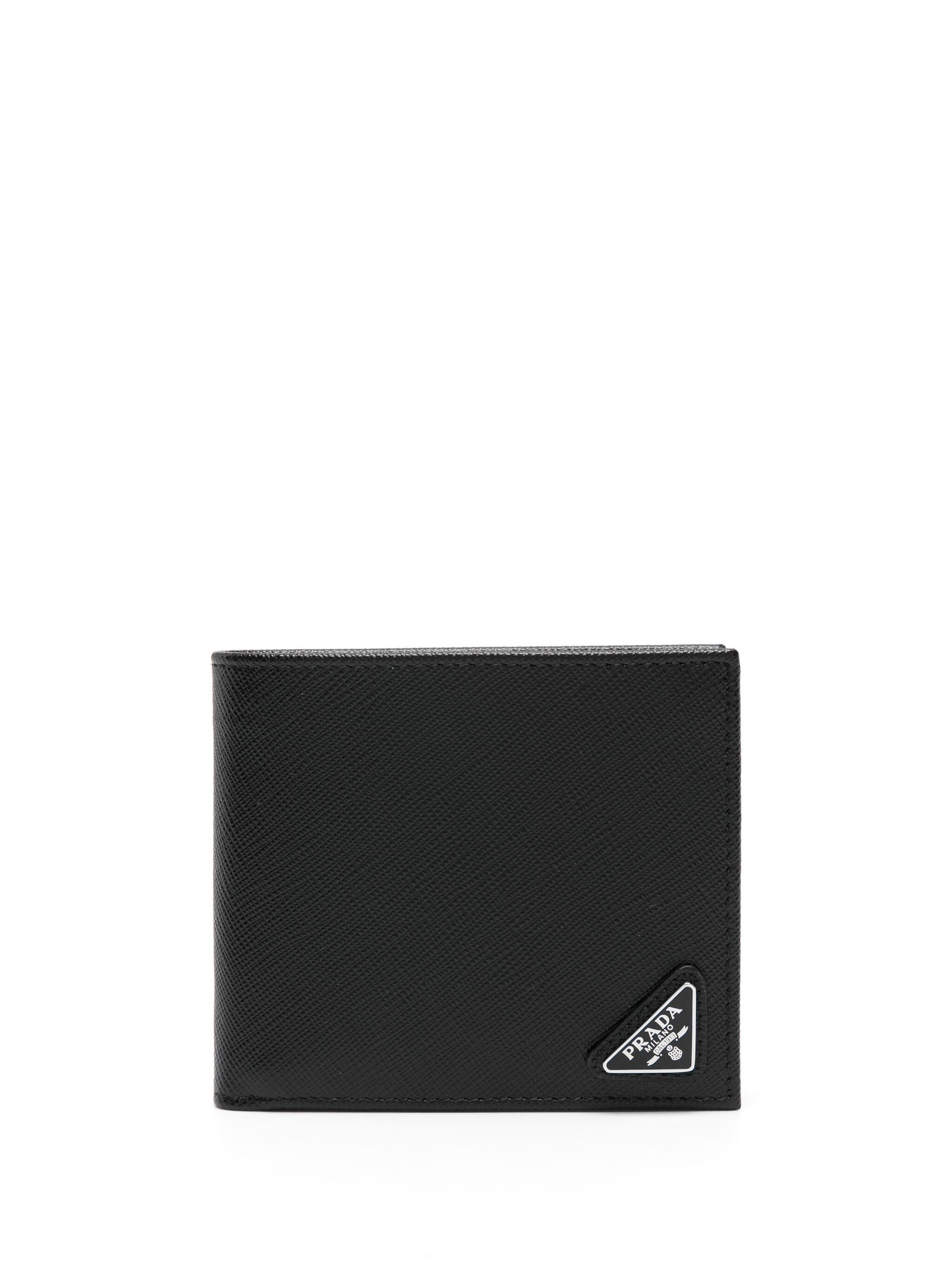 Black Saffiano Leather Bifold Wallet