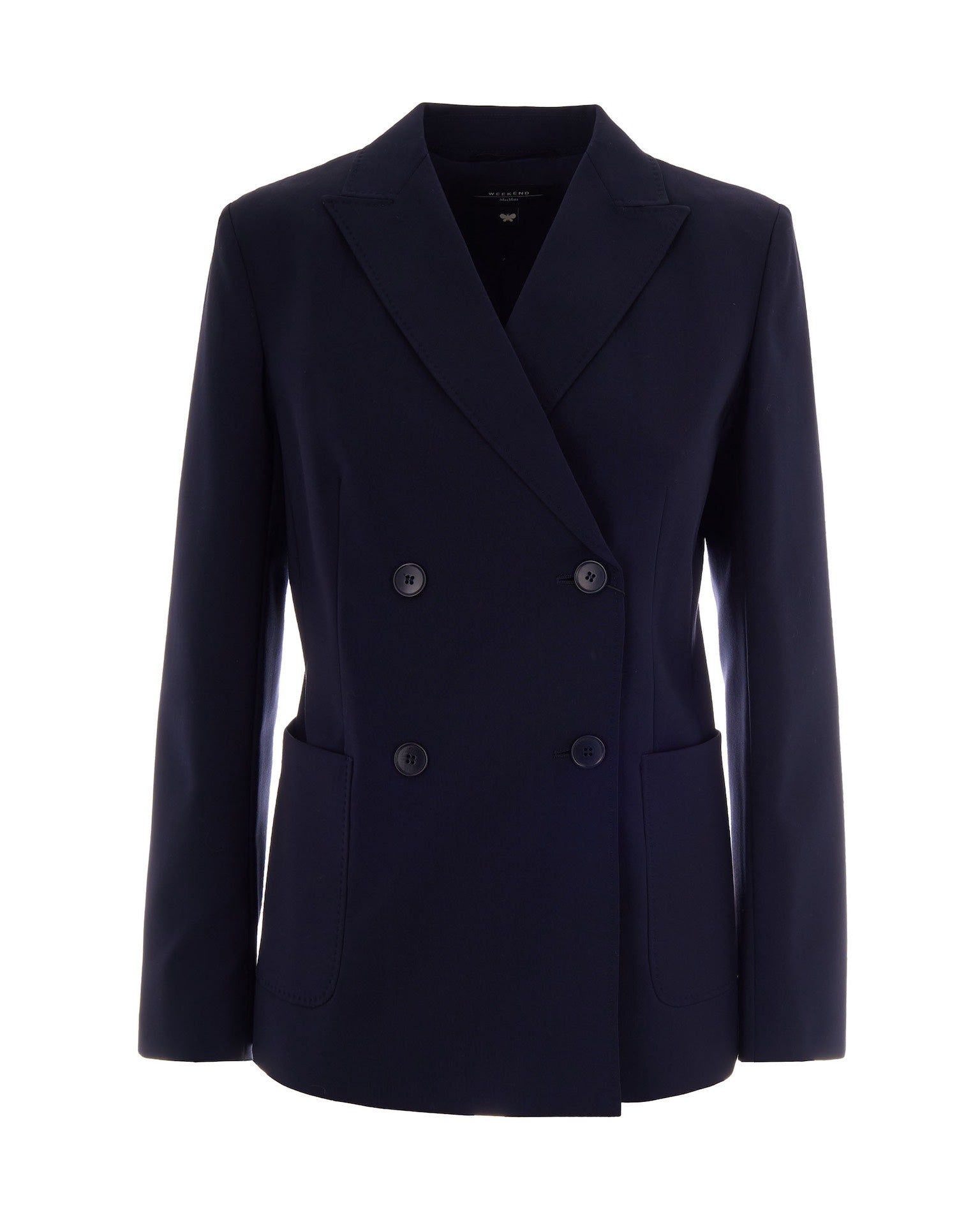 Blue Double-Breasted Blazer