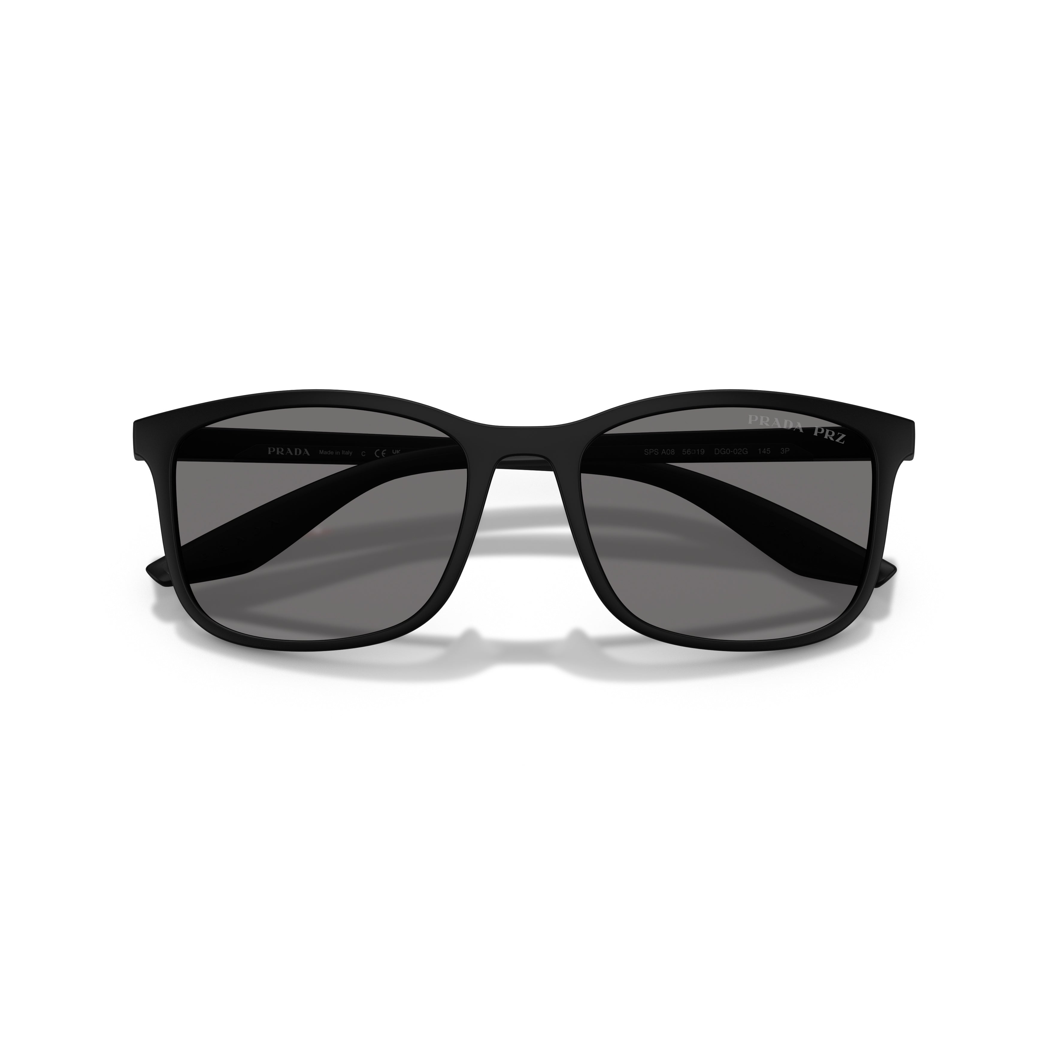0ps A08s Rectangular Matte Black Sunglasses