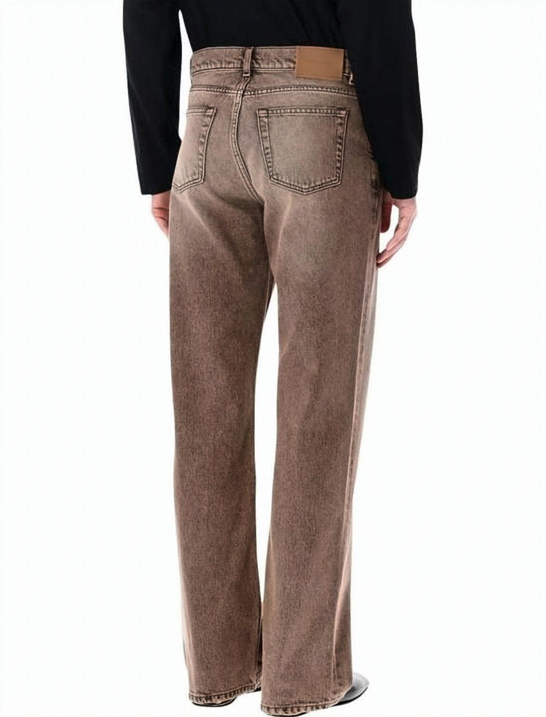 Relaxed Straight-Leg Denim Pants