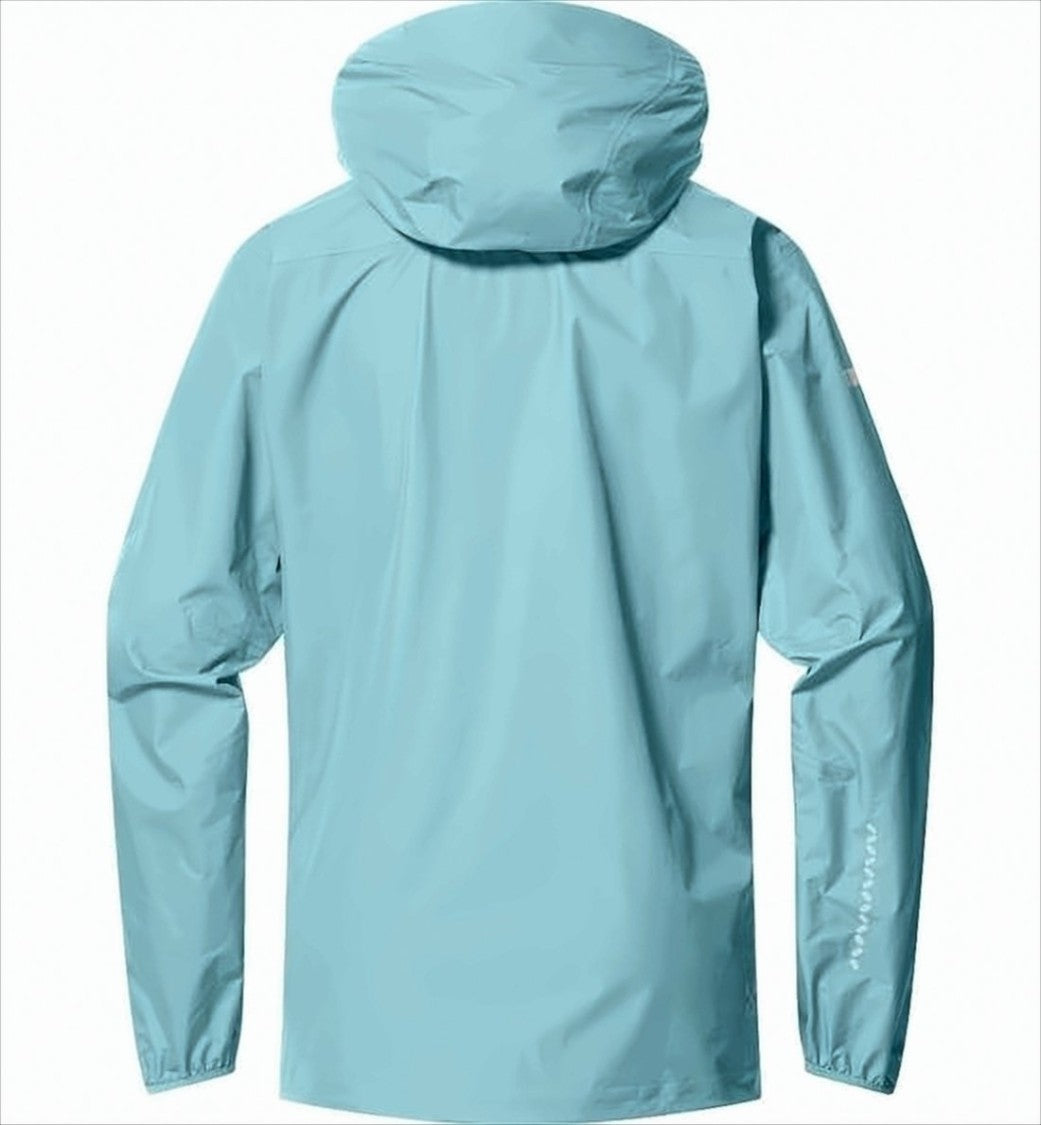 Streamlined Blue Active Jacket with Adjustable Hood