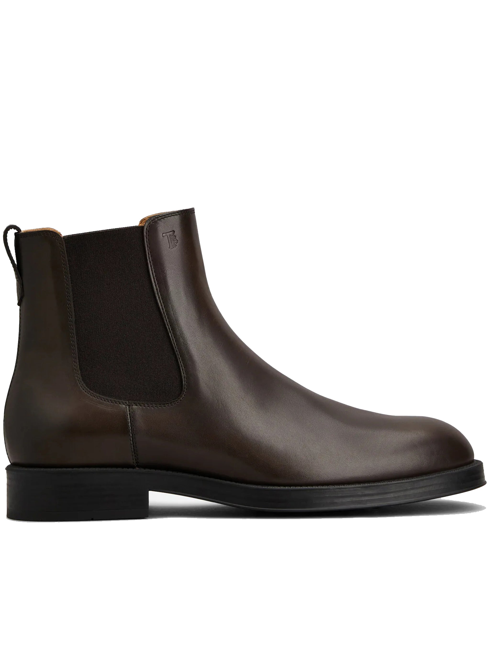 Black Stivaletto Smooth Leather Ankle Boots